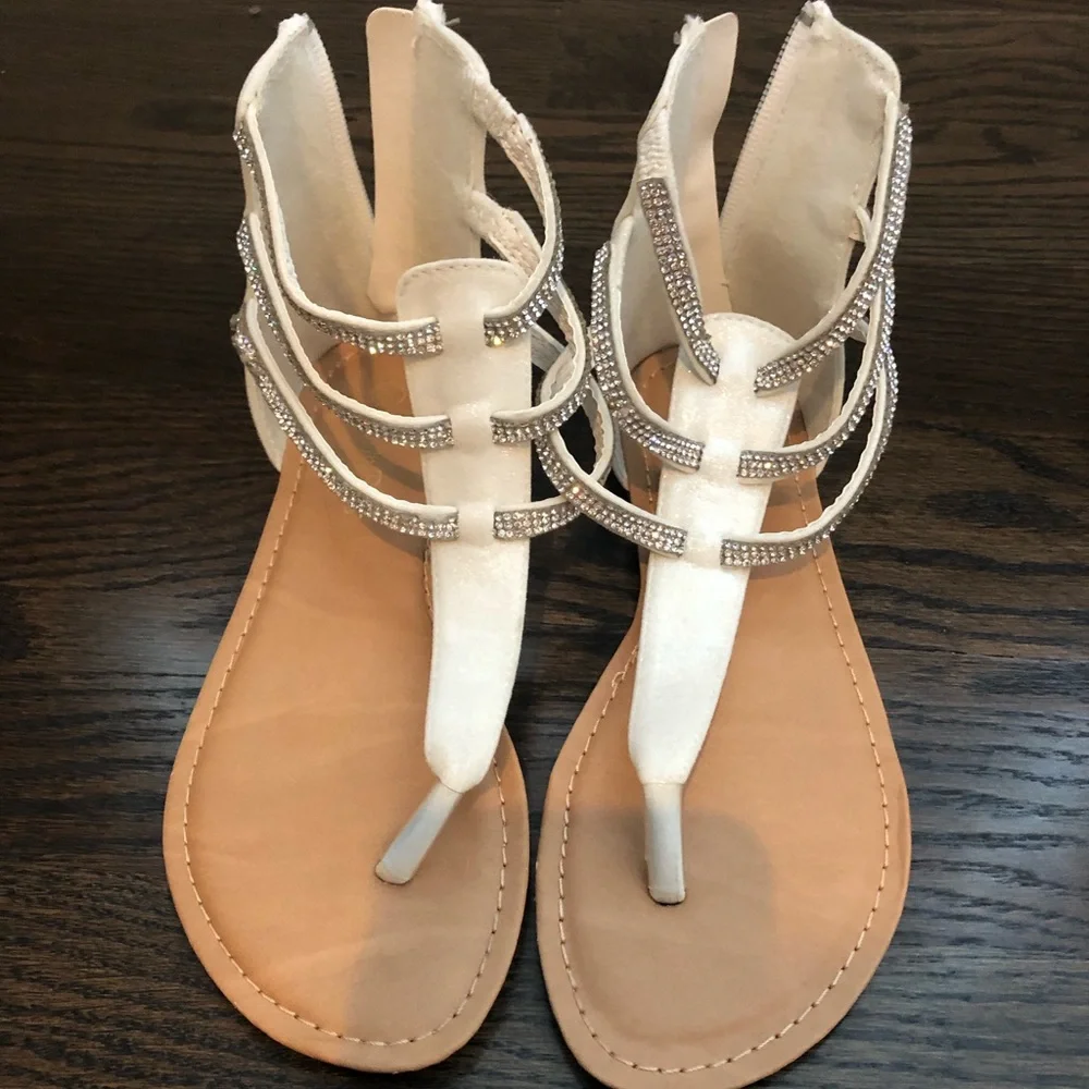 Dream Pairs girls rhinestone sandals size 3